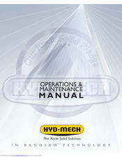 Hyd-Mech H-22A Operation And Maintenance Manual
