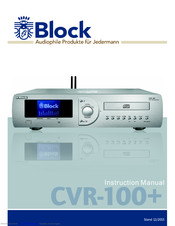 Block CVR-100+ MKII Instruction Manual