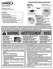 Lennox RAVELLE 30 Installation And Operation Instructions Manual
