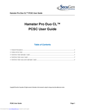 SecuGen Hamster Pro Duo CL User Manual