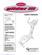 Weslo gllider III User Manual