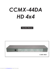 Cypress CCMX-44DA Operation Manual