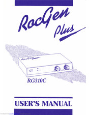 RocTek RocGen RG310C Plus User Manual