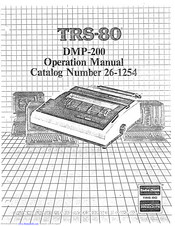 Radio Shack DMP-200 Operation Manual