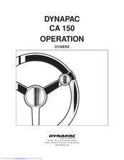 Dynapac CA 150 Operation Manual