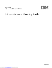 IBM 3160 Introduction And Planning Manual
