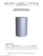 DAN DRYER 3000 Maintenance And Service Manual