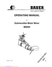 Bauer MSXH Operating Manual