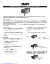 RAB Lighting FFLED18 Installation Instructions Manual