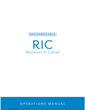 Starkey Hearing Technologies receiver-in-canal Operation Manual