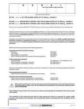 Serai KIT/18F Installation Manual