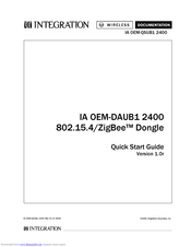 Integration IA OEM-DAUB1 2400 Quick Start Manual
