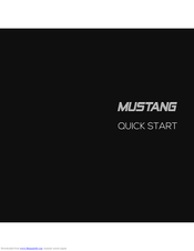 Speedx Mustang Quick Start Manual
