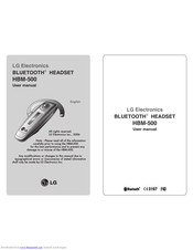 LG HBM-500 User Manual
