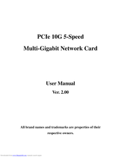 SUNRICH TECHNOLOGY PCIe 10G 5-Speed User Manual