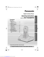 Panasonic KX-TCD400TW Operating Instructions Manual