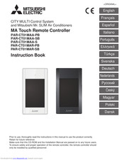 Mitsubishi Electric PAR-CT01MAA-SB Instruction Book