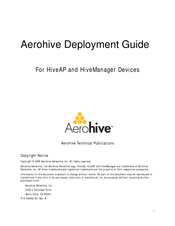 Aerohive HiveAP 28 Deployment Manual