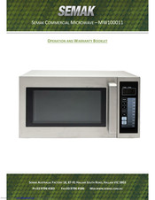 SEMAK MW100011 Operation And Warranty Booklet