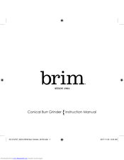 brim Conical Burr Instruction Manual