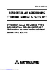 Mitsubishi SRK10YJV-S Technical Manual & Parts List