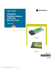 Motorola WDE1000 User Manual