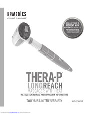HoMedics Thera-P HHP-225HJ-THP Instruction Manual And  Warranty Information