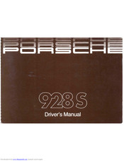 Porsche 928 S 1986 Driver Manual