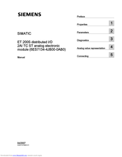 Siemens 6ES7134-4JB00-0AB0 Manual