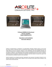 AIRORLITE 50289-BA-8-PA Operations And Installation Instruction Manual