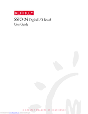 Keithley SSIO-24 User Manual