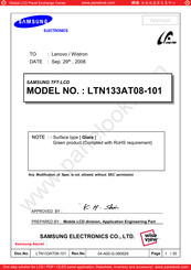 Samsung LTN133AT08-101 Service Manual