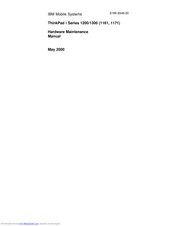 IBM 1171 Maintenance Manual