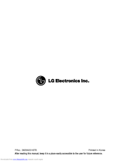 LG LB-E4885HL Owner's Manual