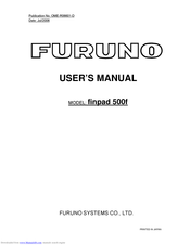 Furuno finpad 500f User Manual