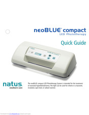 natus neoBLUE Compact Quick Manual