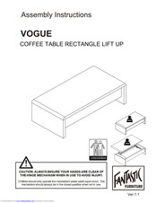 fantastic furniture VOGUE Assembly Instructions Manual