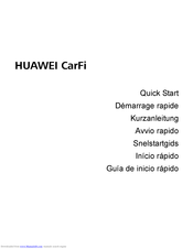 Huawei CarFi Quick Start Manual