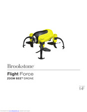 Brookstone Flight Force Zoom Bee Drone Safety And Operating Instructions Manual