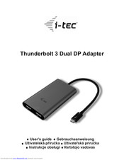 i-tec TB3DUAL4KDP User Manual