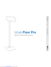 lilitab Floor Pro Assembly Instructions Manual