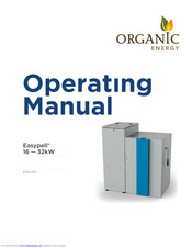 Organic Energy Easypel Operating Manual