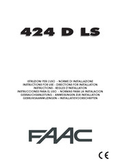 FAAC 424 D LS Instructions For Use Manual