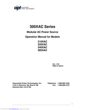 APT 360XAC Operation Manual