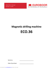 Euroboor ECO.36 Operator's Manual
