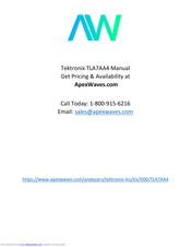 Tektronix TLA7AA1 Manual