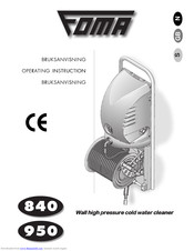 Foma 950 Operating	 Instruction