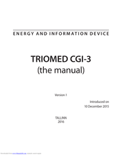 Triomed CGI-3 Manual