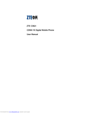 Zte C362+ User Manual