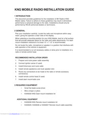 BK Precision KNG Series Installation Manual